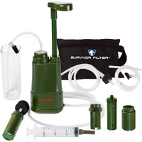 Survivor Filter Pro Extender Series - Portable Water Filter Pump With Extra Replacement Filters