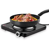 Vayepro Hot Plate, 1500W Portable Electric Stove, Single Electirc Cooktop,Portable Burner For Cooking, Cooktop For Dorm Office Home Camp, Ul Listed,Compatible With All Cookware