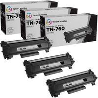 Ld Products Compatible Toner Cartridge Replacement For Brother Tn760 Tn-760 Tn 760 Tn730 Tn-730 (Black, 3-Pack) For Dcp-L2550Dw Hl-L2325Dw Hl-L2370Dw Hl-L2390Dw Hl-L2395Dw Mfc-L2717Dw