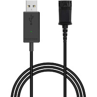 Voicejoy Usb Adapter Compatible With Plantronics Quick Disconnect (Qd) Wired Headset (Connects Headset To Pc, Laptop And Softphones)