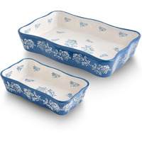 Wisenvoy Casserole Dishes For Oven Lasagna Pan 2-Pcs Baking Dish Casserole Dish Baking Dishes For Oven Baking Dish Set