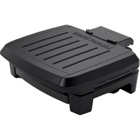 George Foreman Fully Submersible Grill, New Dishwasher Safe, Wash The Entire Grill, Easy-To-Clean Nonstick, Black/Grey