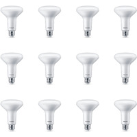 Philips Led Flicker-Free Frosted Dimmable Br30 Light Bulb - Eyecomfort Technology - 650 Lumen - Soft White (2700K) - 7.2W=65W - E26 Base - Basic Led Old Version - Indoor - 12-Pack