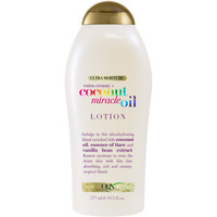 Ogx Extra Creamy + Coconut Miracle Oil Ultra Moisture Body Lotion With Vanilla Bean, Fast-Absorbing Lotion For All Skin Types, Paraben-Free And Sulfated-Surfactants Free, 19.5 Fl Oz