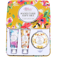 Hand Cream Gift Set - Lotion Sets For Women Gift, Hand Care Set With Shea Butter, Travel Size Hand Lotion Set For Women,Includes 2 Hand Cream & Exfoliating Cream, Gift Box For Women
