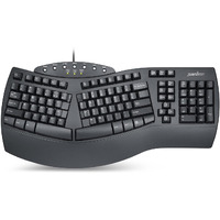 Perixx Periboard-512 Ergonomic Split Keyboard - Natural Ergonomic Design - Black - Bulky Size 19.09""X9.29""X1.73"", Us English Layout