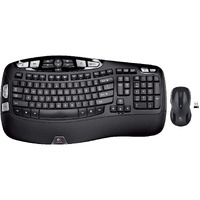 Logitech Mk550 Wireless Wave K350 Keyboard And Mouse Combo - Includes Keyboard And Mouse, Long Battery Life, Ergonomic Wave Design With Wireless Mouse (With Mouse)