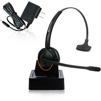 Spracht Hs-2050 Single Ear Wireless Bluetooth Headset With Base Station | Noise Cancelling Headphones With Microphone For Pc, Laptop, Work From Home, Skype, Zoom, Call Centers, Office, Trucker