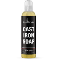 Cast Iron Cleanser By Culina - Cleans And Protects Cast Iron Cookware, Kosher Certified 8Oz