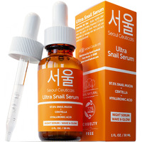 Seoulceuticals Korean Skin Care 97.5% Snail Mucin Serum - K Beauty Skincare Night Serum Hyaluronic Acid For Face - Centella Anti Wrinkle Serum 1Oz