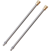 Xiny Tool Pressure Washer Extension Wand, 17 Inch Stainless Steel With 1/4"" Quick Connect Power Washer Lance, 2 Pack