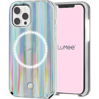 Lumee Halo - Holographic - Light Up Selfie Case For Iphone 12 And Iphone 12 Pro (5G) - Front & Rear Illumination - 6.1 Inch - Holographic