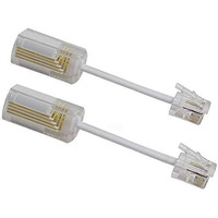 Uvital Telephone Cord Detangler, Anti-Tangle Phone Cable 360 Degree Rotating Landline Swivel Cord Untangler(White,2 Pcs)