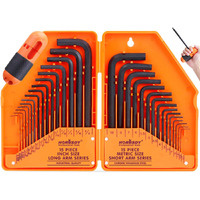 Horusdy 32-Piece Hex Key Set With Another Torque Handle, Allen Wrench Set Inch/Metric Mm(0.7Mm-10Mm) Sae(0.028""-3/8)