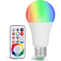 Sunnest Led Color Changing Light Bulb, 900Lm Dimmable E26 10W (60W Equivalent) Rgbw, Mood Light Bulb With Timing Remote, 120 Colors Screw Base Lights For Home Decor, Bedroom, Stage, Party
