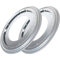 2 Pack Flat Lazy Susan Turntable Bearing 12 Inch Round Lazy Susan Hardware 516 Thick Turntable Swivel Base For Rotating Table, Book Case, Serving Tray, Dvd Tower, Corner Shelves, 1000Lb Capacity