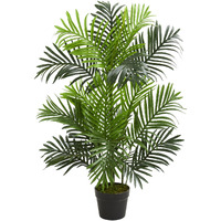 Nearly Natural 3' Paradise Palm Tree Artificial Plant, Green