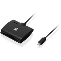 Iogear Usb-C Common Access Cac Smart Card Reader - Dod - Government - Healthcare - Taa Compliant - Support For V7.X N V8. Usaccess Personal Identity Verification (Piv) - Mac Os - Win - Linux- Gsr205
