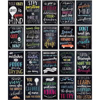 Juvale 20 Pack Motivational Posters With Positive Quotes For Middle And High School Classrooms, Bulletin Boards, And Gifts, Inspirational Growth Mindset Posters (13 X 19 In)