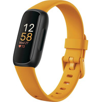 Fitbit Inspire 3 Health &-Fitness-Tracker With Stress Management, Workout Intensity, Sleep Tracking, 24/7 Heart Rate And More, Morning Glow/Black, One Size (S & L Bands Included)
