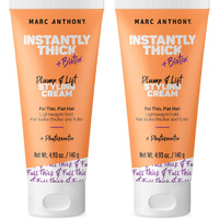 Marc Anthony Instantly Thick Styling Hair Cream (2-Pack) - Vitamin E & Biotin For Thicker, Fuller Hair With Lightweight Hold - Volumizing Product For Thin, Flat Hair