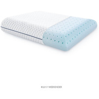 Weekender Gel Memory Foam Pillow - Queen Size - 1-Pack - Medium Plush Feel - Neck & Shoulder Support - For Back, Side, & Stomach Sleepers - Home, Hotel, & Hospital Essentials