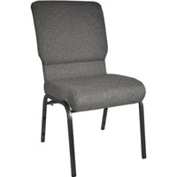 Flash Furniture Advantage Charcoal Gray Church Chair 18.5 In. Wide