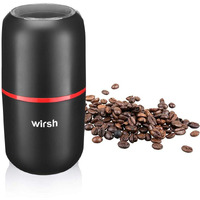Wirsh Coffee Grinder-Electric Coffee Grinder With Stainless Steel Blades, Coffee And Spice Grinder With Powerful Motor And 4.2Oz. Large Capacity For Coffee Beans,Herbs,Spices, Peanuts,Grains And More