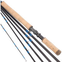 13' Spey Fly Fishing Rod 6 Sections 13Ft 8/9 Spey Rod Carbon Fiber Blanks Two Handed Handle Cork Grip