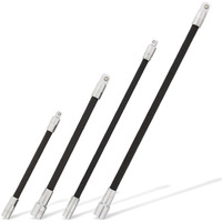 Abn Flexible Socket Extension Cables - 4Pc Flex Socket Extension Bar Set 1/4In And 3/8In Drive Light Impact Extender