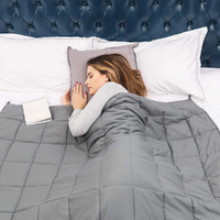 Weighted Blanket For Adults (12Lbs, 48""X72"" Twin Size) - Cooling And Breathable Heavy Blanket For 110-130Lbs With Premium Glass Beads - Soft Thick Blanket For All-Season Sleeping Comfort - Grey