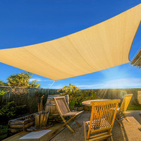 Artpuch Sun Shade Sail, 10'X13' Sand Rectangle, Curved Edged Commercial Grade 185Gsm Permeable Outdoor Shade Cloth For Deck, Backyard, Patio (Custom Sizes Made)