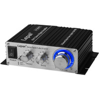 Lepai Lp-2020Ti Hi-Fi Mini Class D Stereo Amplifier - 20W Max At 4 Ohms, 12W Max At 8 Ohms, Digital Audio Solution With Power Supply