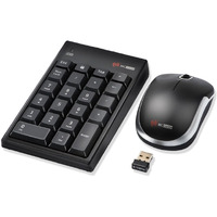 Mcsaite Wireless Numeric Keypad & Mouse Combo - Use One Receiver Wireless Number Pad Keyboard And Mouse For Laptop Desktop