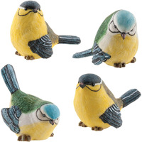 Cwi Gifts 1.75""-2.25""X2.5"" 4/Set Resin Mini Birds Figures, Multi