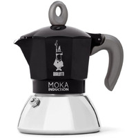 Bialetti - Moka Induction, Moka Pot, Suitable For All Types Of Hobs, 2 Cups Espresso (2.8 Oz), 90 Milliliters,Black