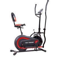 [Body Power] - 2Nd Gen, Patented 3 In 1 Exercise Machine, Elliptical With Seat Back Cushion, Upright Cycling, And Reclined Bike Modes - Digital Computer Targets Different Body Parts, Brt5118