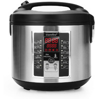 Comfee' Rice Cooker, Slow Cooker, Steamer, Stewpot, Saut   All In One (12 Digital Cooking Programs) Multi Cooker (5.2Qt ) Large Capacity. 24 Hours Preset & Instant Keep Warm, Black/Silver (Mb-M25)