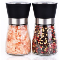 Errandshelper Salt And Pepper Grinder Shakers Set Spice Mill Refillable Grinders (2.5 Inches X 5.1 Inches)