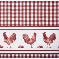 Achim Home Furnishings Barnyard Valance 58 X 14 - Burgundy