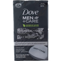 Dove Men+Care Elements Body And Face Bar Charcoal + Clay 4 Oz 6 Bars