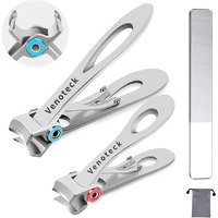 Nail Clippers Set,Fingernail Toenail Clippers For Thick Nails,Nail Clipper For Adult Men Women Seniors