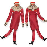 Vintage Christmas Santa Tissue Dancers Display