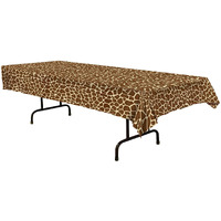 Beistle Giraffe Print All Over Party Tablecover