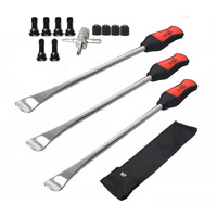 Dr.Roc 14.5 Inch Perfect Leverage Tire Spoon Lever Iron Tool Kit Motorcycle Dirt Bike Lawn Mower Professional Tire Changing Tool With Stable Bag 3 Pcs Tire Spoons With Tire Valve Stem Tr412 Tr413