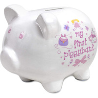 Baby Essentials My First Piggy Bank, Baby's First Piggy Banks For Boys And Girls (Pink)