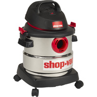 Shop-Vac 5989300 Stainless Steel Wet Dry Vacuum 4.5 Peak Hp Stainless Steel Wet Dry Vacuum, 1.25 Inch Diameter X 7 Foot Hose, 6 Ft Cord Length, Ideal For Jobsite, Garage, Car & Workshop