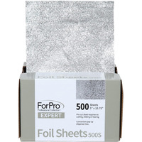 Forpro Professional Collection Expert Embossed Foil Sheets 500S, Aluminum Foil, Pop-Up Foil Dispenser, Hair Foils For Color Application And Highlighting Services, Food Safe, 5""W X 10.75""L, 500-Count
