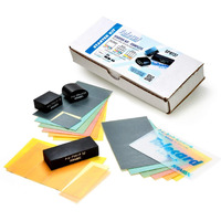 Tolecut Starter Kit - Complete, Psa Sanding Sheets For Nibs, Runs And Imperfections, Sp9737, K800 - K3000, 14 Sheets + 1 Tolecard + 3 Toleblocks