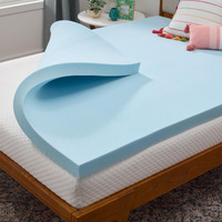 Linenspa Memory Foam Mattress Topper - 3 Inch Gel Infused Memory Foam - Plush Feel - Cooling And Pressure Relieving - Certipur Certified - Dorm Room Essentials - King Size